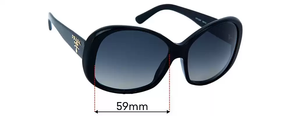 PRADA プラダ　サングラス　SPR 03M-A 59 15 Prada SPR03M 59mm Replacement Lenses by Sunglass Fix™